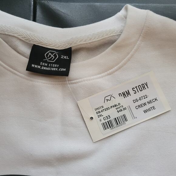 DNM Story Pablo Escobar graphic white long sleeve crew neck sweater 2xl - Picture 6 of 6
